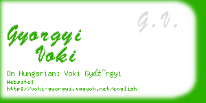 gyorgyi voki business card